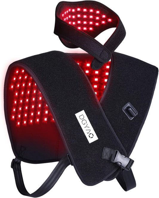 Red Light Therapy for Neck and Shoulder Pain Relief 850Nm near Infrared Therapy Set Wearable Wrap Devices for Upper Back Neck Shoulders Body Muscle Relax Home Use Treatment Pad FDA Cleared