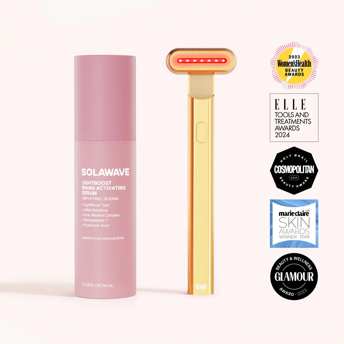 4-In-1 Red Light Therapy Wand & Activating Serum Kit
