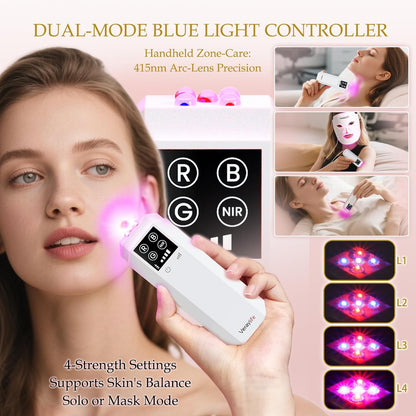 Red Light Therapy Mask | 7 Colors & 8 Modes | 432 Beads Pro LEDs