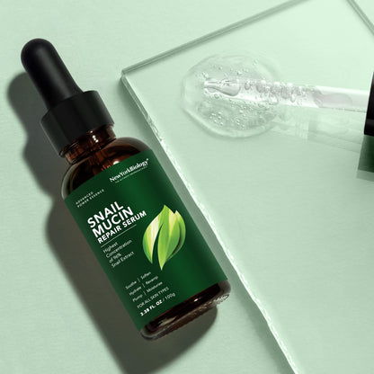 New York Biology 96% Korean Snail Mucin Serum for Face - 3.38 Fl. Oz