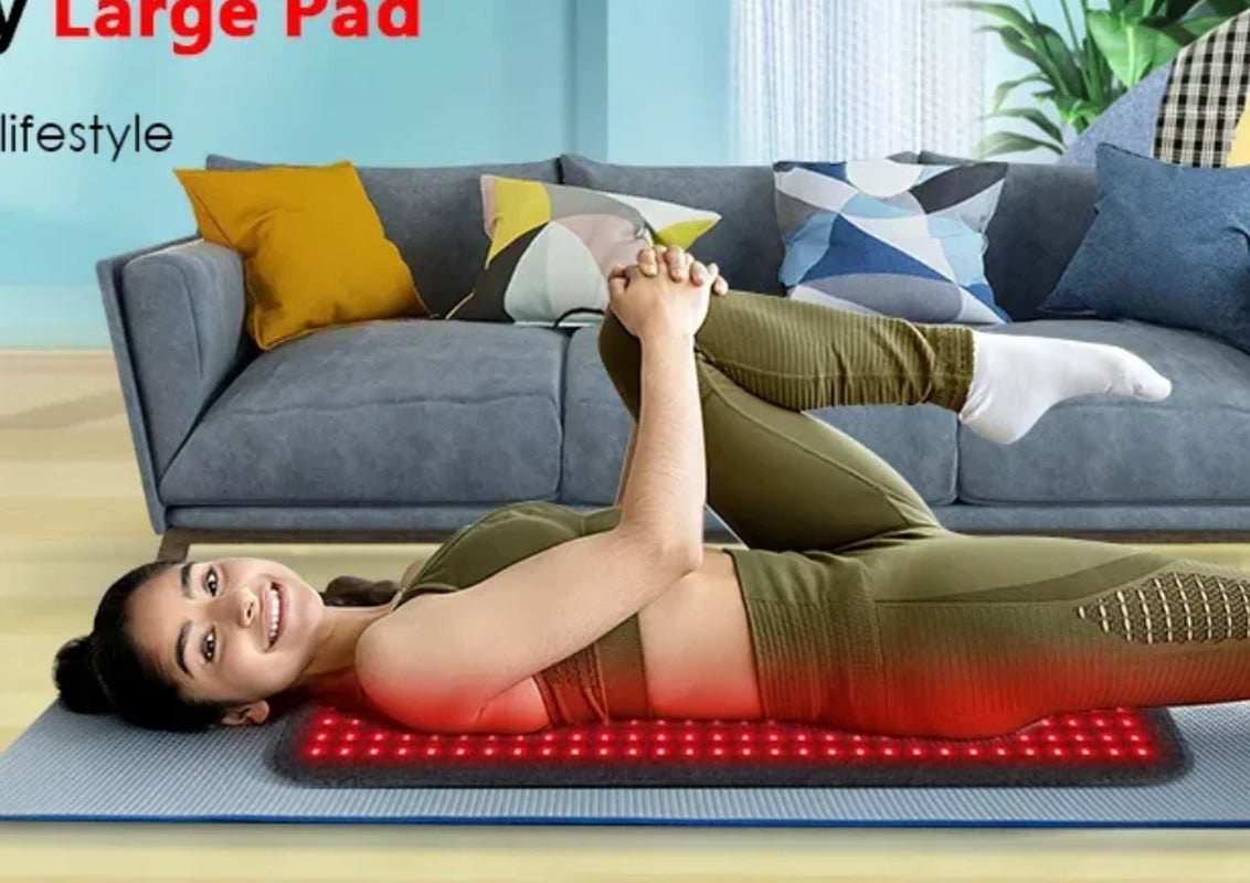 360 LED Red Infrared Light Therapy Mat for Body , Red Light Therapy Blanket 660Nm 850Nm Full Body Pad for Pain Relief
