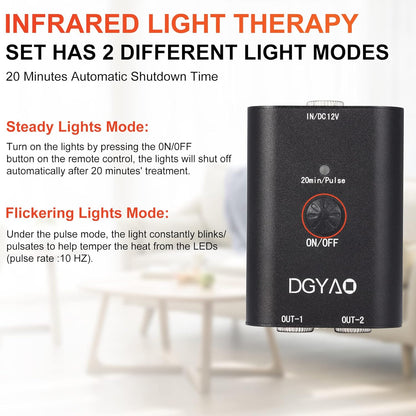 Red Light Therapy for Neck and Shoulder Pain Relief 850Nm near Infrared Therapy Set Wearable Wrap Devices for Upper Back Neck Shoulders Body Muscle Relax Home Use Treatment Pad FDA Cleared