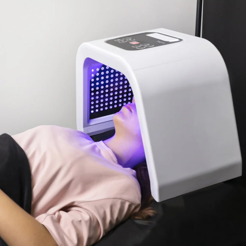 7-In-1 LED Photon Therapy Facial Mask - Red Light Therapy for Face, Neck, and Bodycare at Home