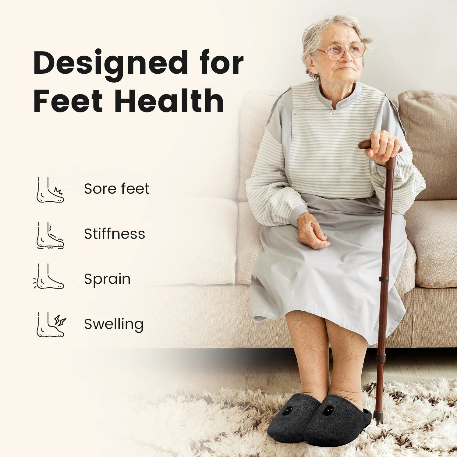 Rechargeable Red Light Therapy for Feet Therapy Device at Home 460Nm & 660Nm & 850Nm with Pulsetreat Inflammation Itchiness
