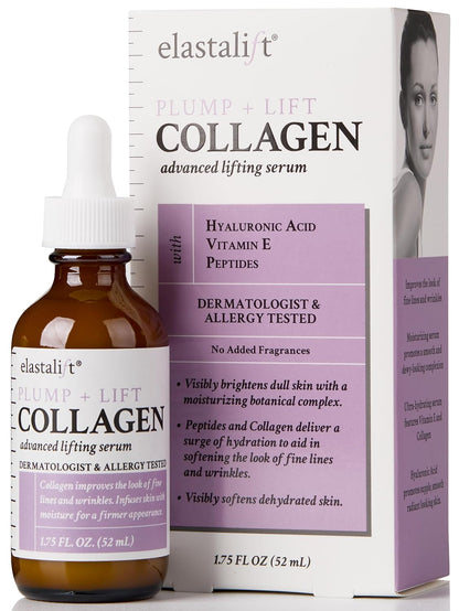 Collagen Serum for Face | Collagen Face Serum for Skin Tightening Helps Lift, Plump, & Firm Sagging Skin | Serums for Skin Care | anti Wrinkle Boost, Fragrance Free, 1.75 Fl Oz